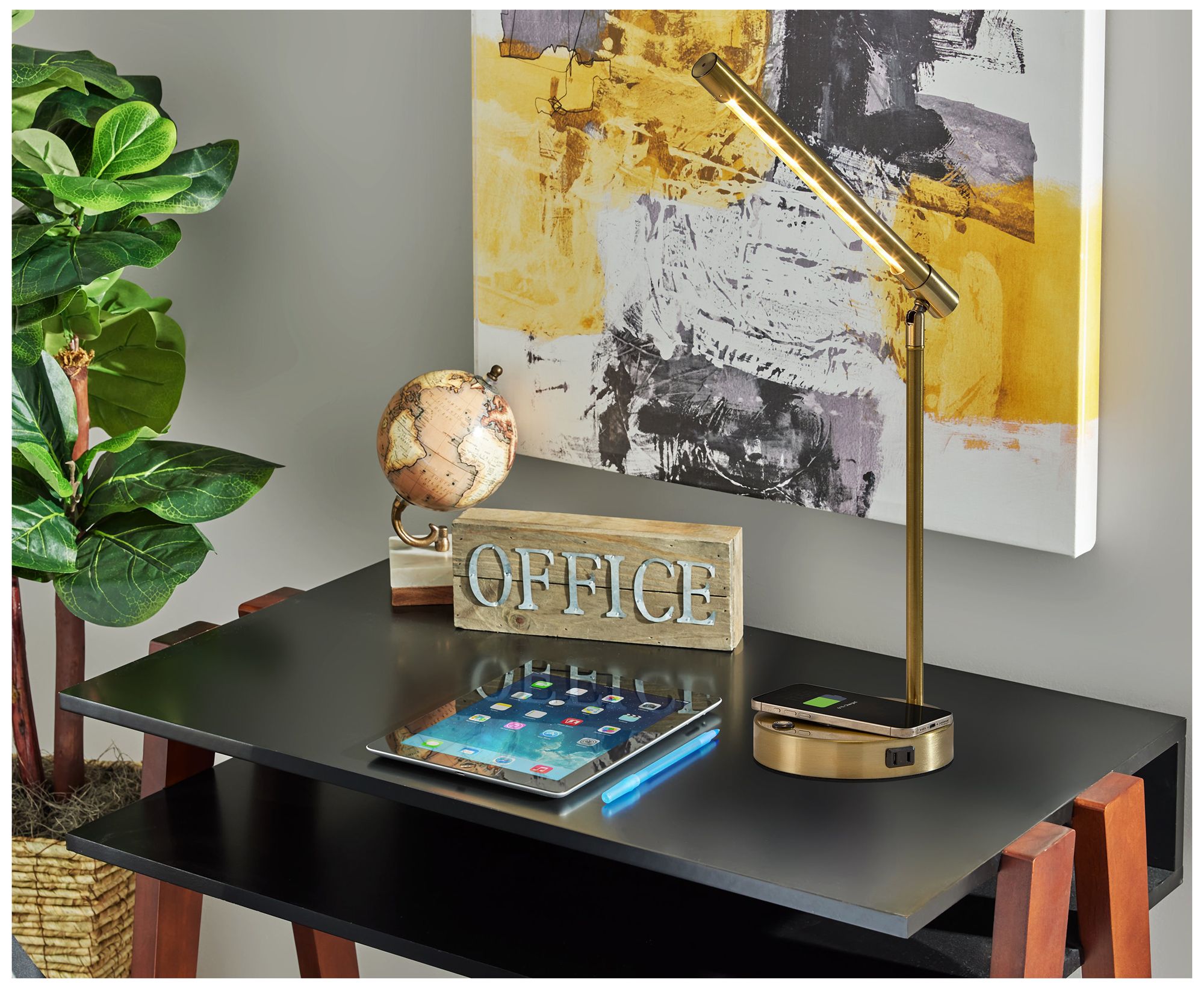 Image 6 Dax LED Wireless Charging Desk Lamp more views