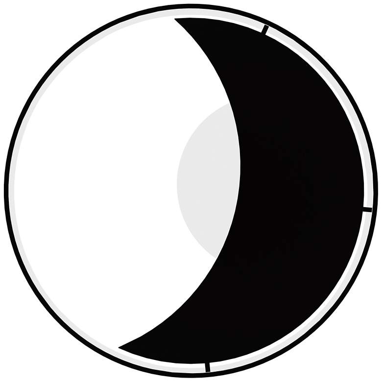 Image 1 Day & Night 9.4" Pure White/Matte Black Wall Mount
