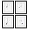 Day to Night 23" High 4-Piece Framed Wall Art Set