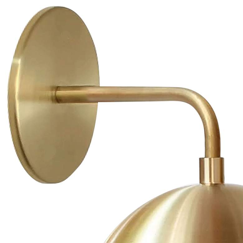 Dayana 11 3/4&quot; High Aged Brass Wall Sconce more views