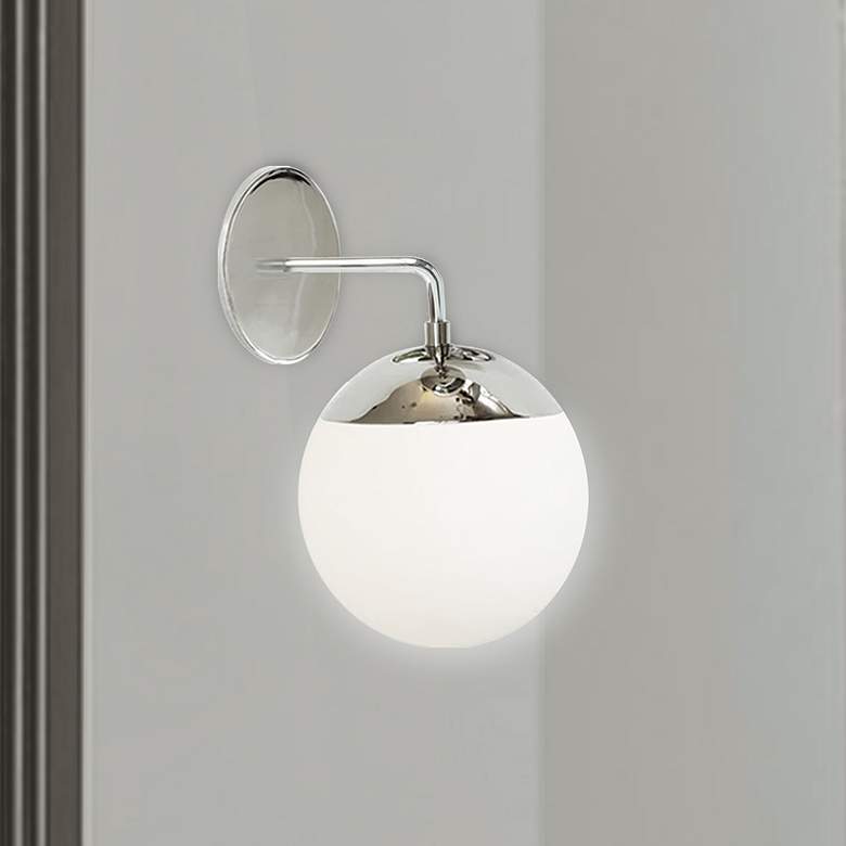Image 1 Dayana 11 3/4" High Polished Chrome Wall Sconce