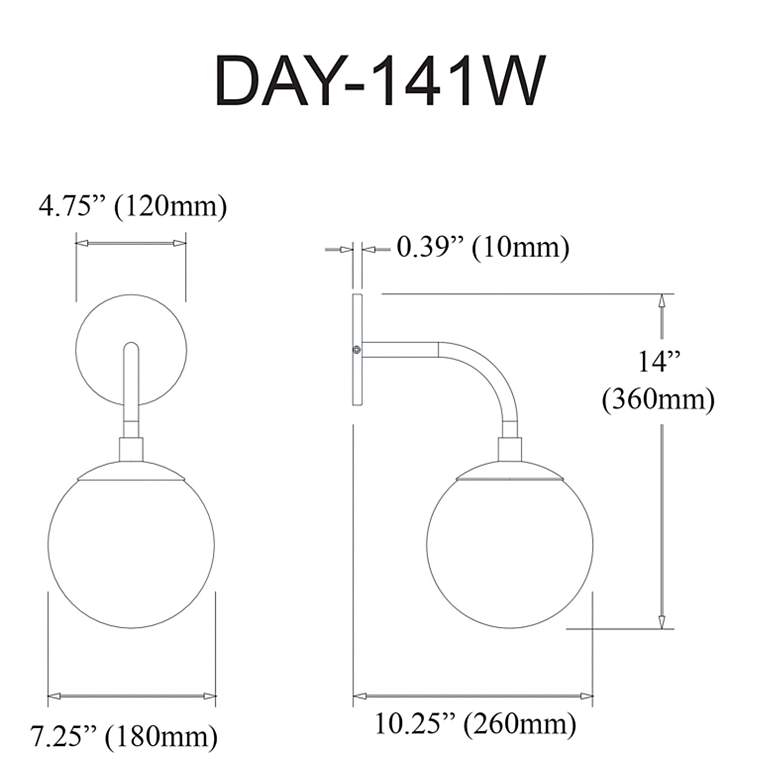 Image 3 Dayana 11 3/4" High Polished Chrome Wall Sconce more views