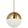 Dayana 14" Wide Aged Brass Pendant Light