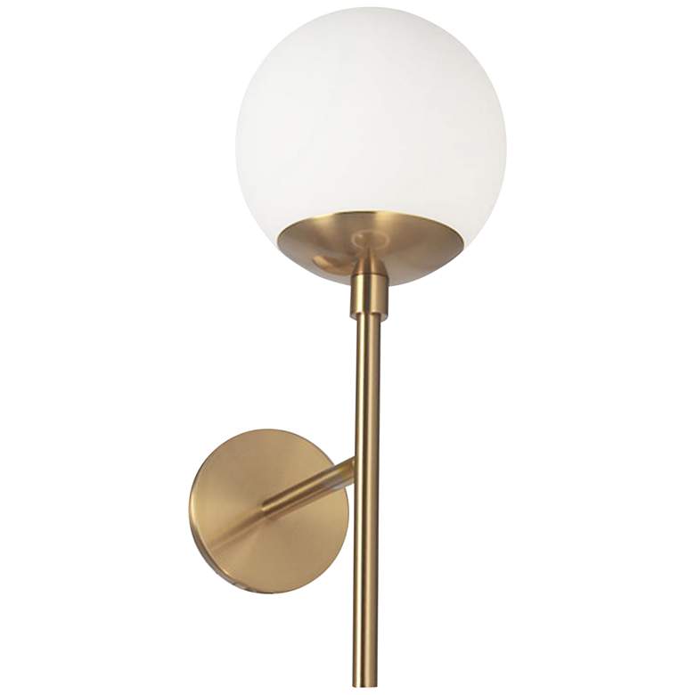 Image 1 Dayana 15 3/4" High Aged Brass Wall Sconce