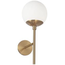 Dayana 15 3/4&quot; High Aged Brass Wall Sconce
