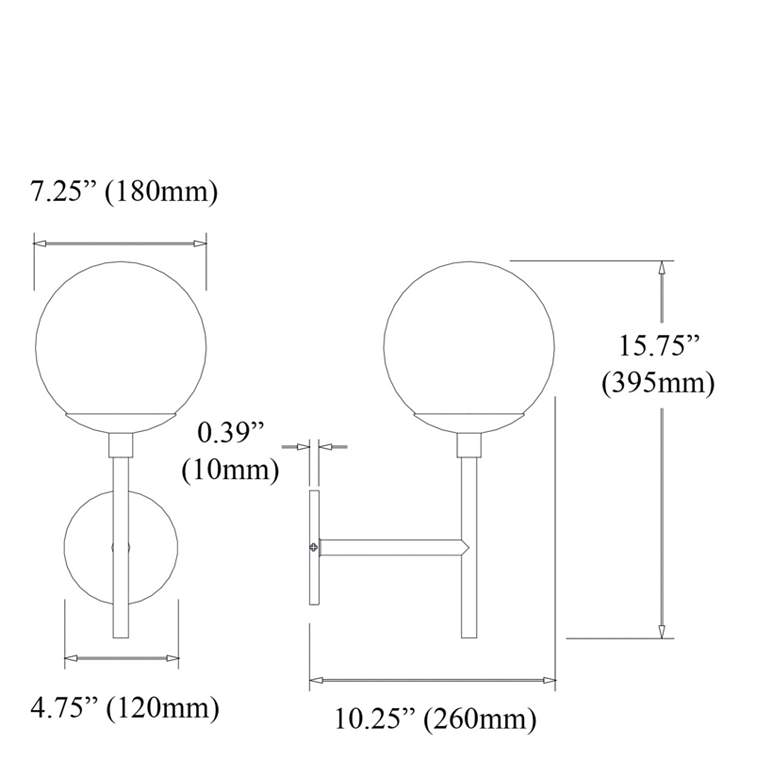 Image 4 Dayana 15 3/4" High Aged Brass Wall Sconce more views