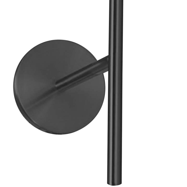 Image 3 Dayana 15 3/4 inch High Matte Black Wall Sconce more views