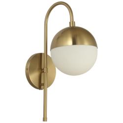 Dayana 18 1/2&quot; High Aged Brass Wall Sconce