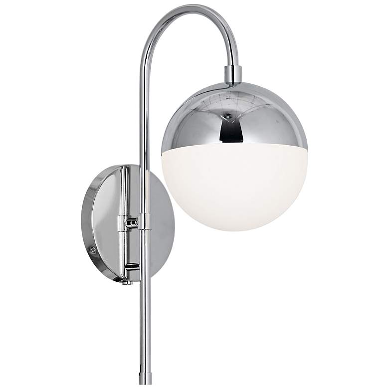 Image 2 Dayana 18 1/2" High Polished Chrome Wall Sconce