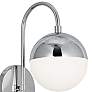 3_Dayana 18 1/2" High Polished Chrome Wall Sconce more views