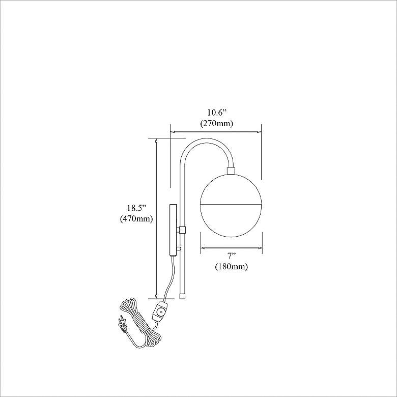 Image 4 Dayana 18 1/2" High Polished Chrome Wall Sconce more views
