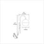 4_Dayana 18 1/2" High Polished Chrome Wall Sconce more views