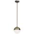 Dayana 7" Wide Antique Brass Mini Pendant