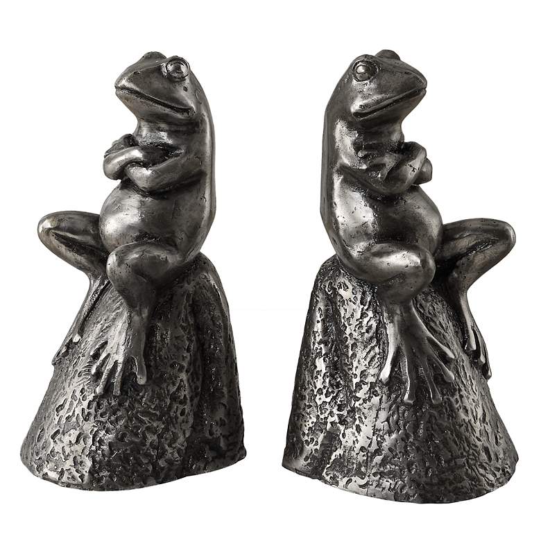 Image 2 Daydreaming Frogs 2-Piece Bookends