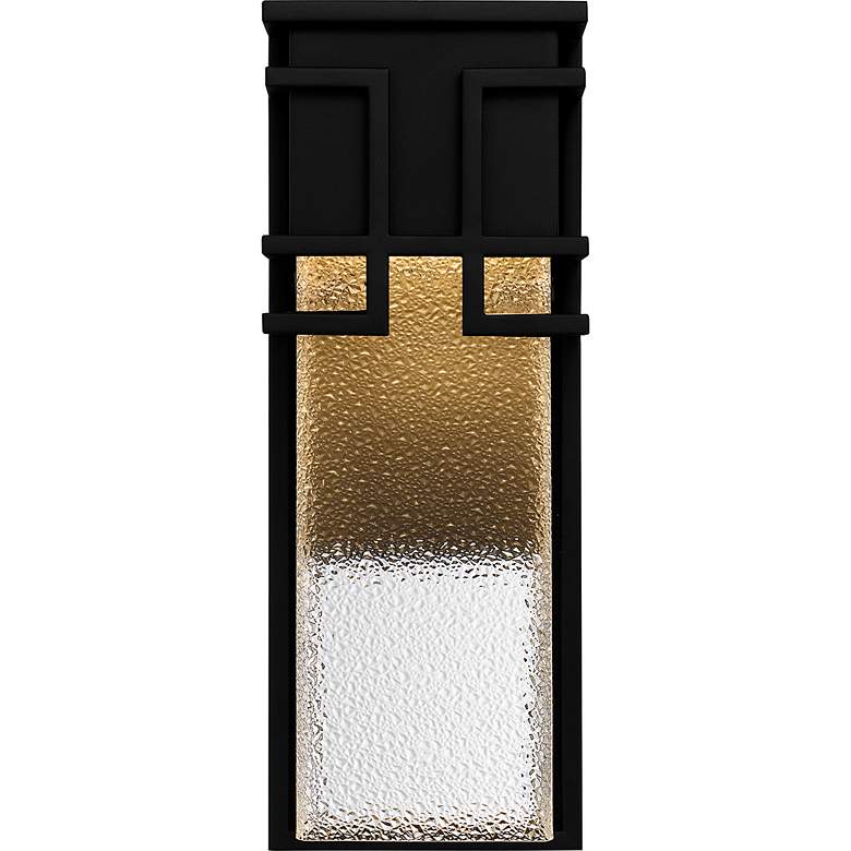 Image 4 Daymon Integrated LED Earth Black Outdoor Wall Lantern more views