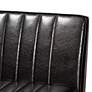 3_Daymond Dark Brown Faux Leather 4-Piece Dining Nook Set more views