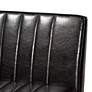 3_Daymond Dark Brown Faux Leather 5-Piece Dining Nook Set more views