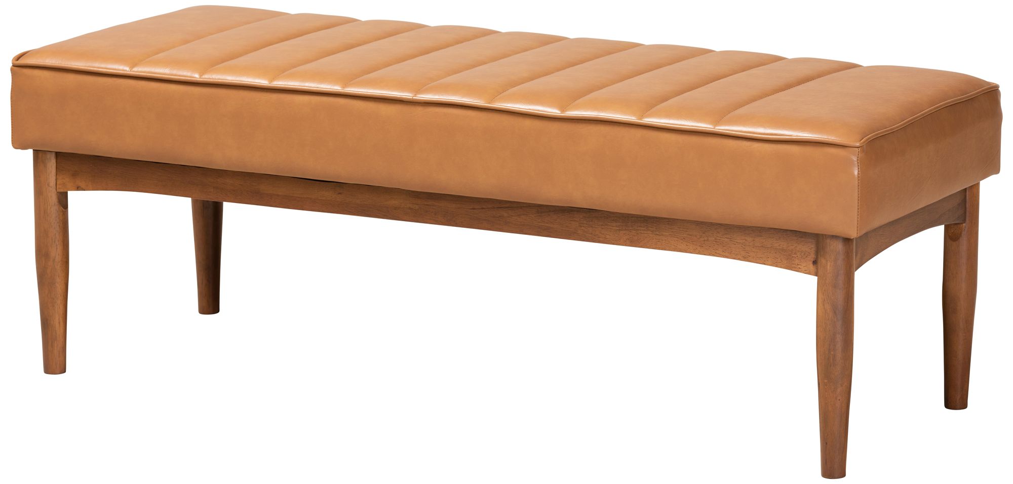Image 7 Daymond Tan Faux Leather Tufted 5-Piece Dining Nook Set more views