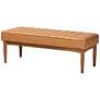 7_Daymond Tan Faux Leather Tufted 5-Piece Dining Nook Set more views