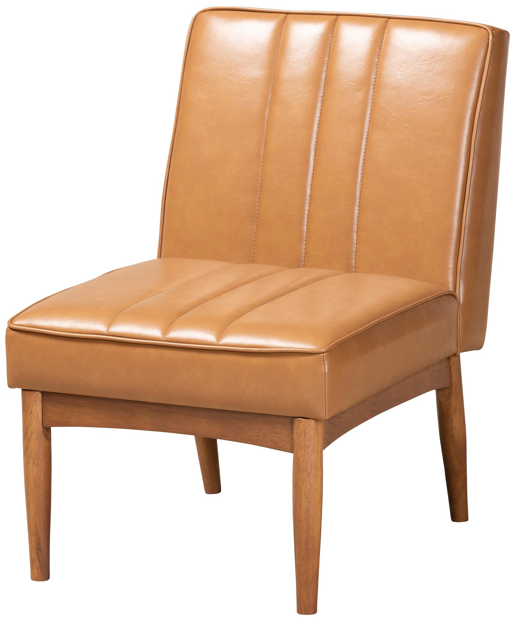 Daymond Tan Faux Leather Tufted 5-Piece Dining Nook Set in scene