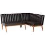 2_Daymond Tufted Dark Brown 2-Piece Dining Nook Banquette Set