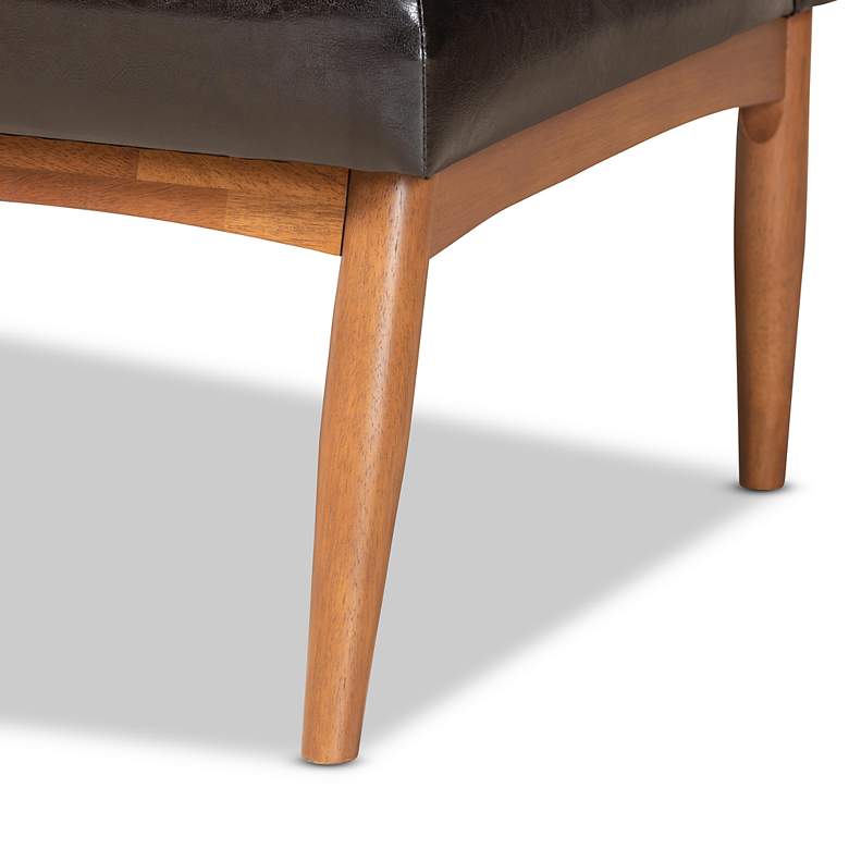 Image 4 Daymond Tufted Dark Brown 2-Piece Dining Nook Banquette Set more views
