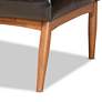 4_Daymond Tufted Dark Brown 2-Piece Dining Nook Banquette Set more views