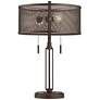 Dayn Industrial USB Table Lamps with LED Bulbs - Set of 2