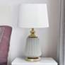 Dayne Gray Fluted Ceramic Table Lamp