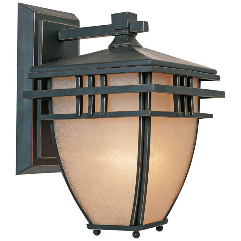 Image 1 Dayton 13 inch High Aged Bronze Patina Outdoor Wall Light