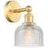 Dayton 2.2" High Satin Gold Sconce With Clear Shade