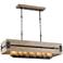 Dayton 37 3/4" Wide Light Wood 7-Light Island Chandelier