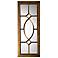 Dayton Aged Bronze Window 21" x 53" Rectangular Wall Mirror