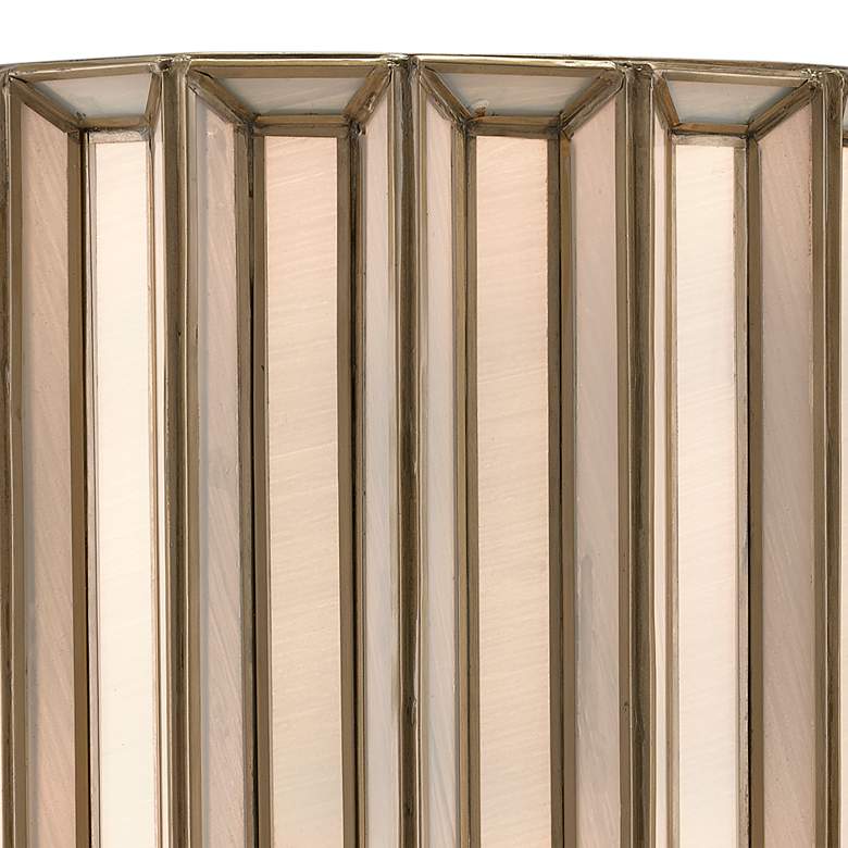Image 2 Daze 11 3/4" High Antique Brass and White Glass Wall Sconce more views