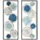 Dazzle 35 1/2" High Blue and Silver Metal Wall Art Set of 2