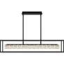 3_Dazzle 48"W Matte Black and Crystal LED Linear Chandelier more views