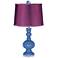 Dazzle Apothecary Lamp-Finial and Satin Plum Shade