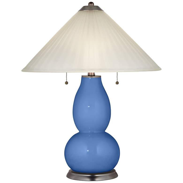 Image 1 Dazzle Fulton Table Lamp with Fluted Glass Shade