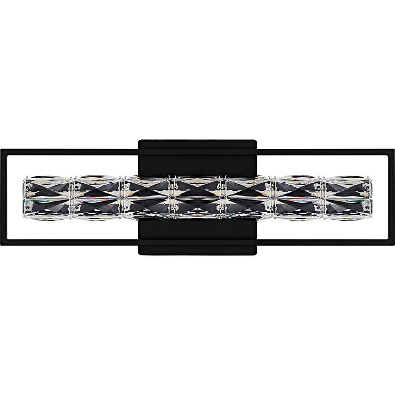 Image 2 Dazzle Integrated LED Matte Black Bath Light with CCT Switch more views