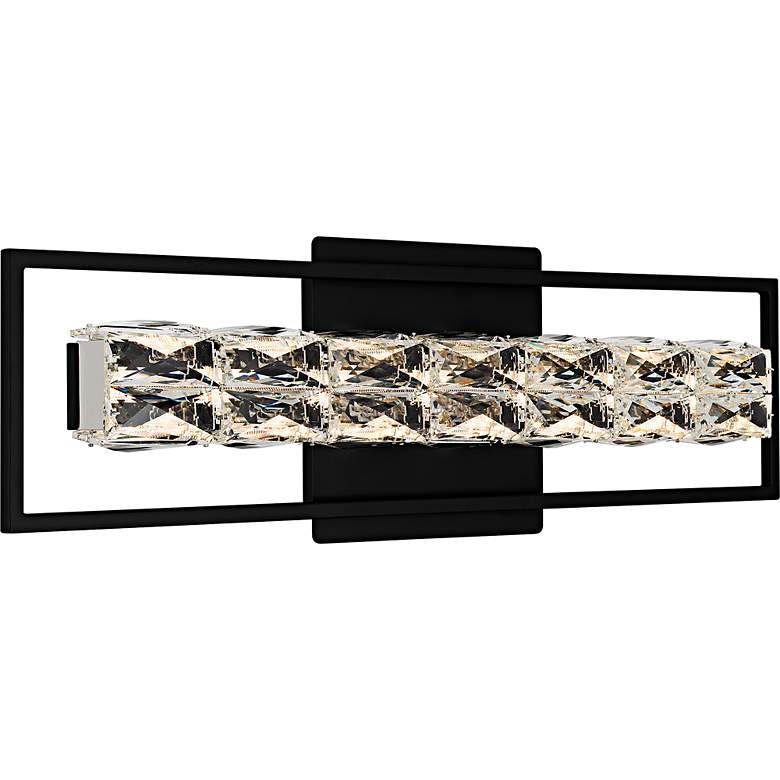 Image 3 Dazzle Integrated LED Matte Black Bath Light with CCT Switch more views