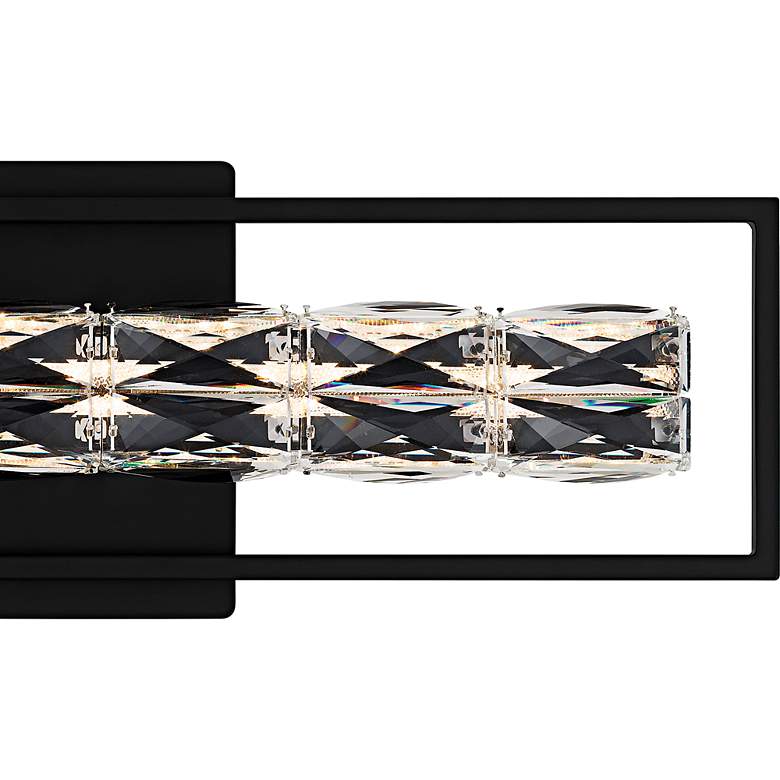 Image 5 Dazzle Integrated LED Matte Black Bath Light with CCT Switch more views
