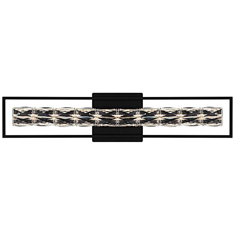 Image 1 Dazzle Integrated LED Matte Black Bath Light with CCT Switch