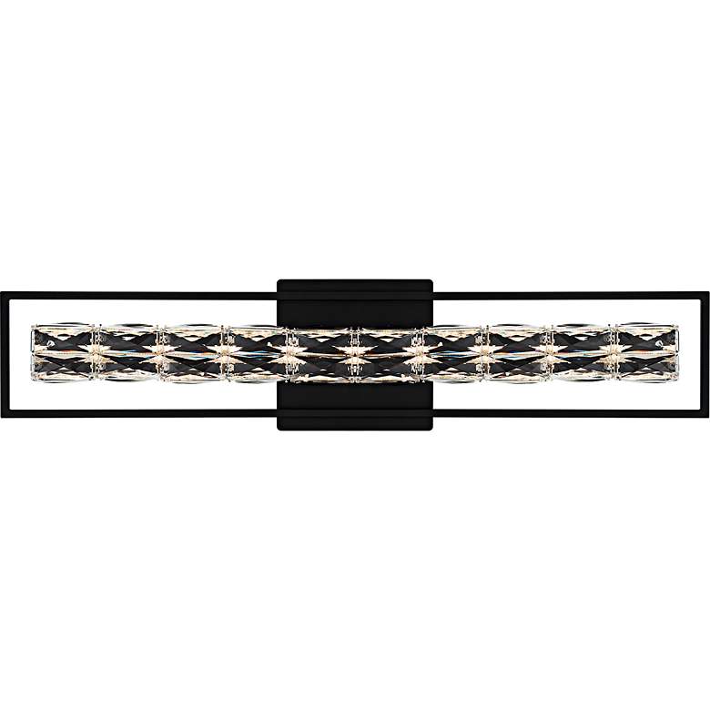 Image 2 Dazzle Integrated LED Matte Black Bath Light with CCT Switch more views