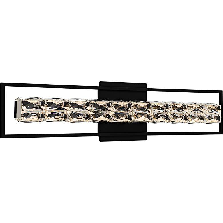Image 3 Dazzle Integrated LED Matte Black Bath Light with CCT Switch more views
