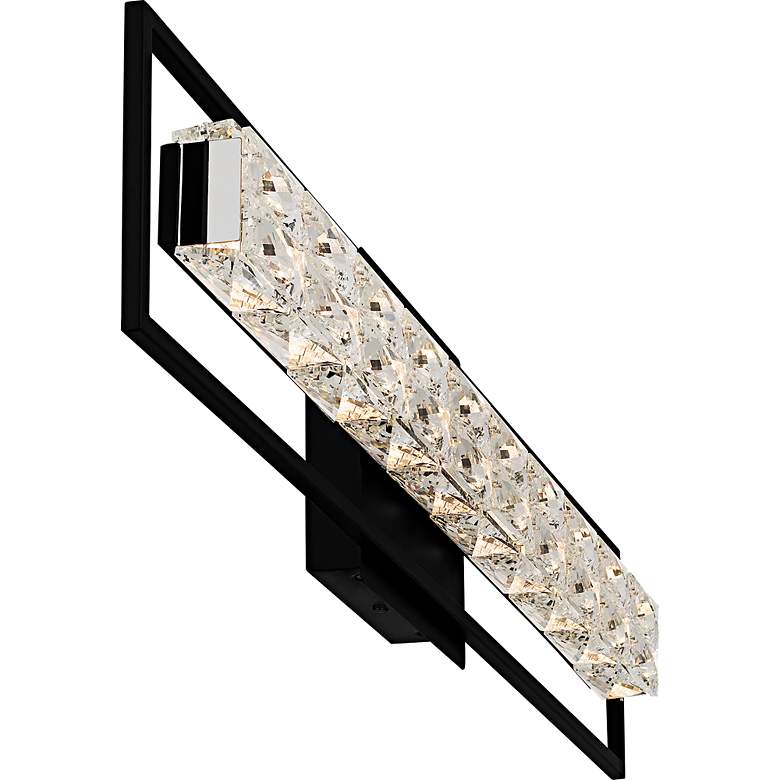 Image 4 Dazzle Integrated LED Matte Black Bath Light with CCT Switch more views