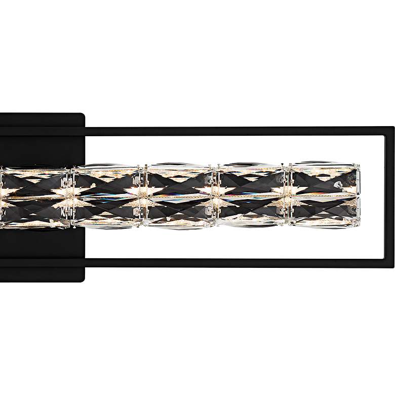 Image 5 Dazzle Integrated LED Matte Black Bath Light with CCT Switch more views