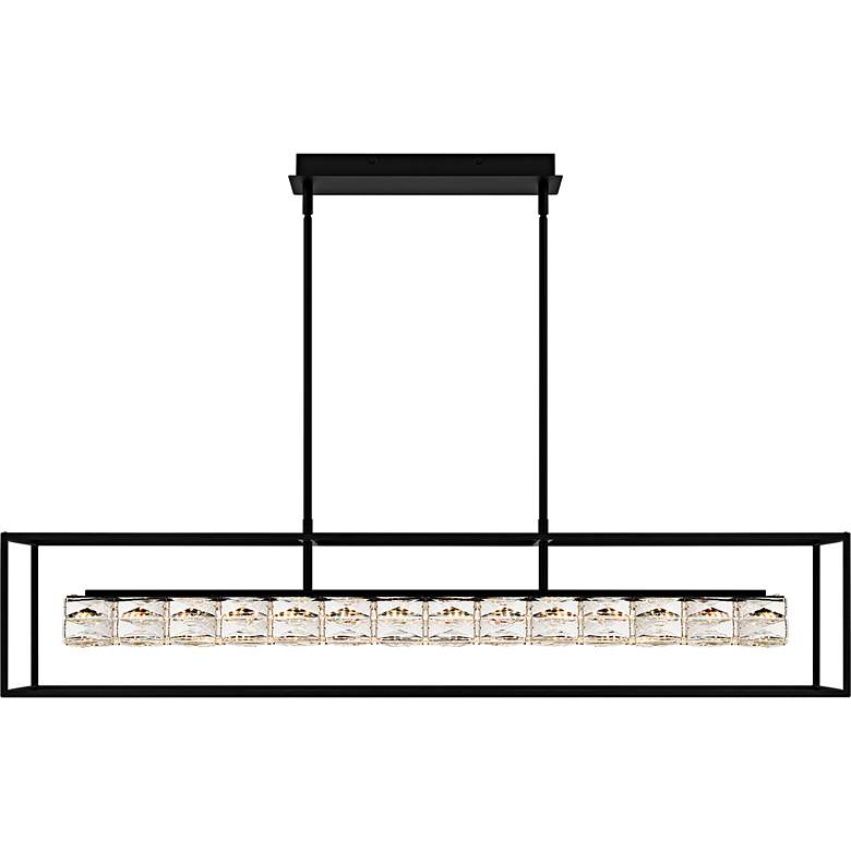Image 3 Dazzle Integrated LED Matte Black Linear Chandelier more views