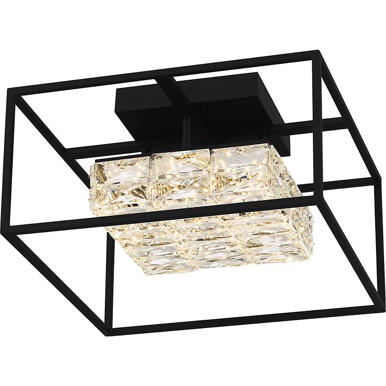 Image 4 Dazzle Integrated LED Matte Black Semi-Flush Mount more views