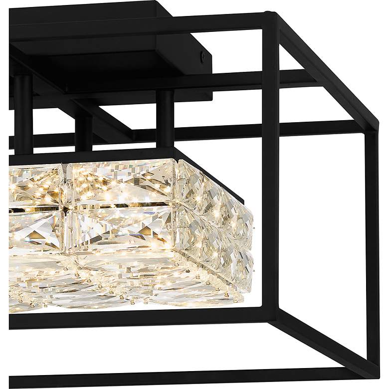 Image 5 Dazzle Integrated LED Matte Black Semi-Flush Mount more views