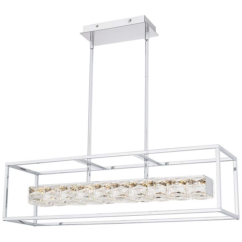 Image 2 Dazzle Integrated LED Polished Chrome Island Light